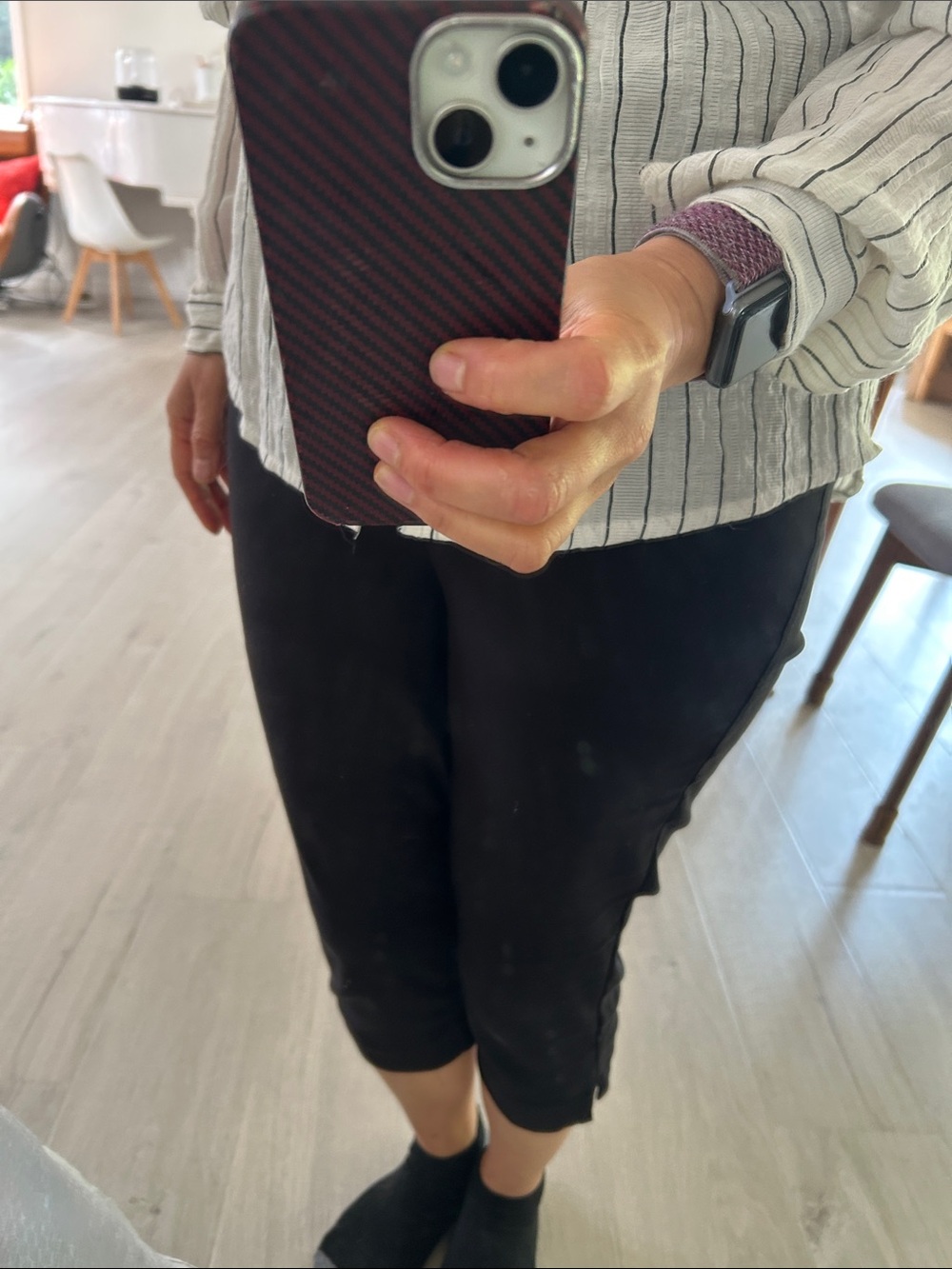 Black Women's capri Pants